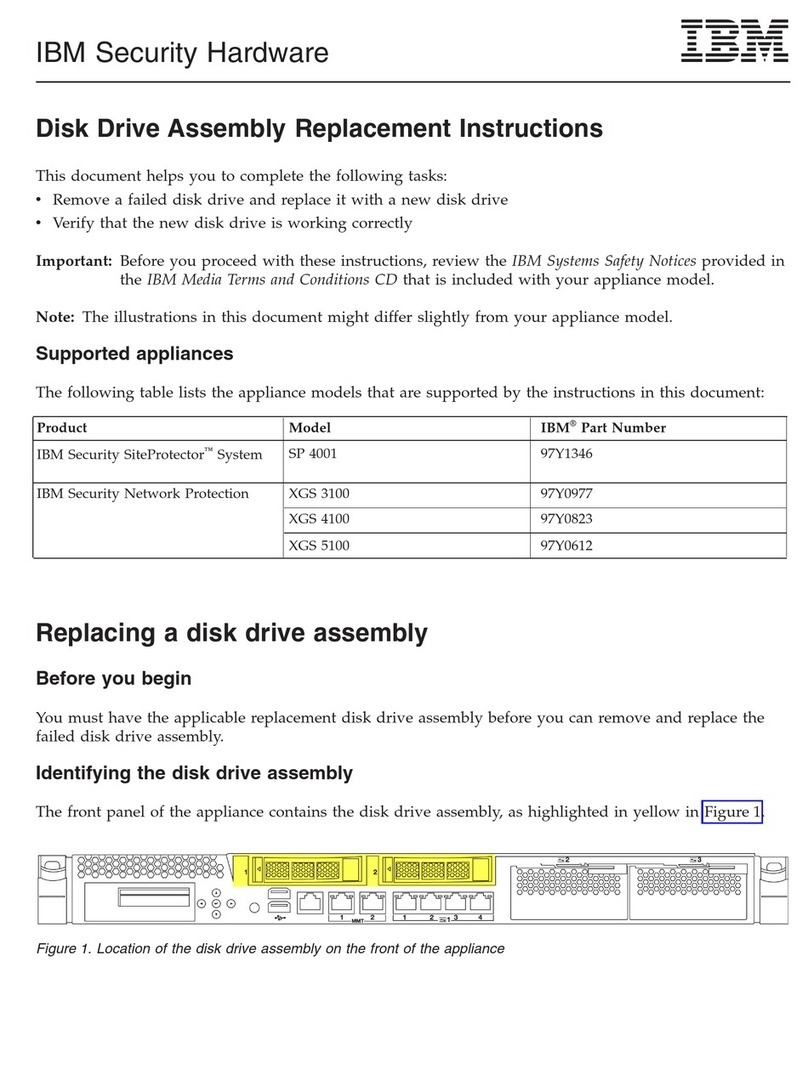 IBM SP 4001 Disk Drive Assembly Replacement Instructions
