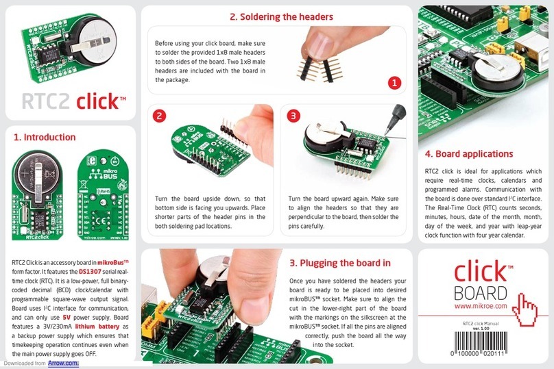 mikroElektronika ClickBoard RTC2 click quick start guide