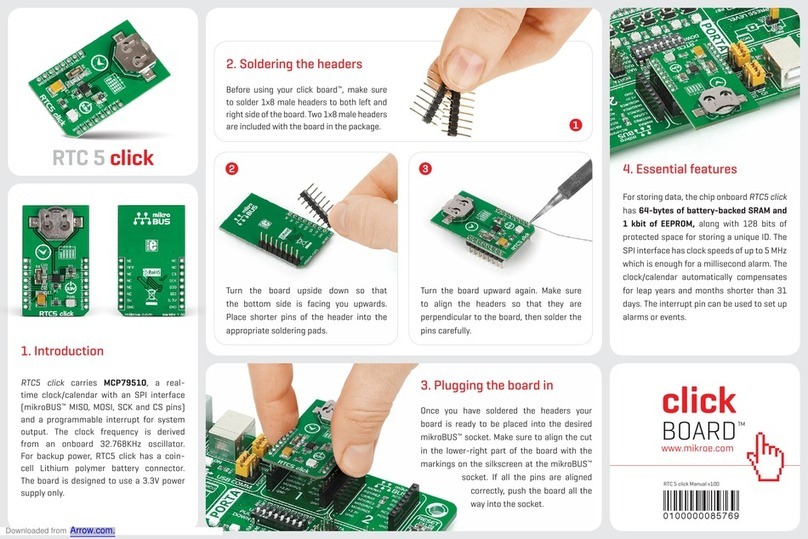 mikroElektronika ClickBoard RTC 5 click User manual