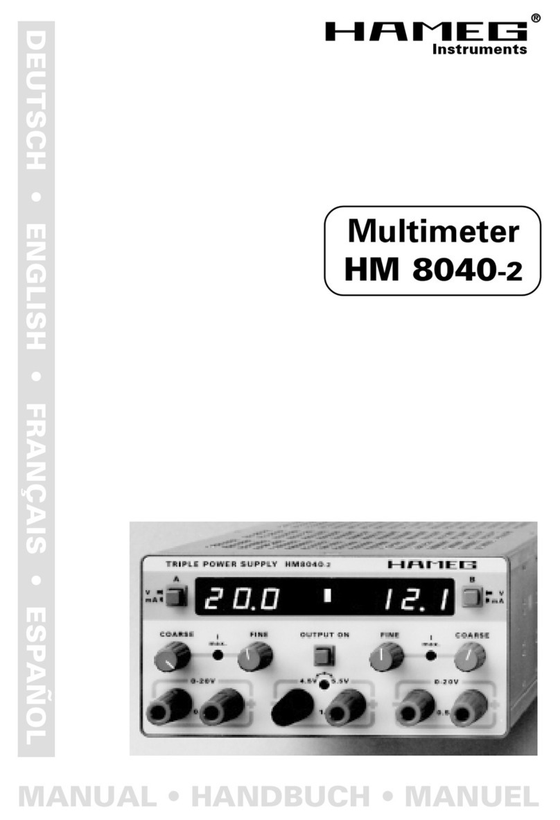 Hameg HM 8040-2 manual
