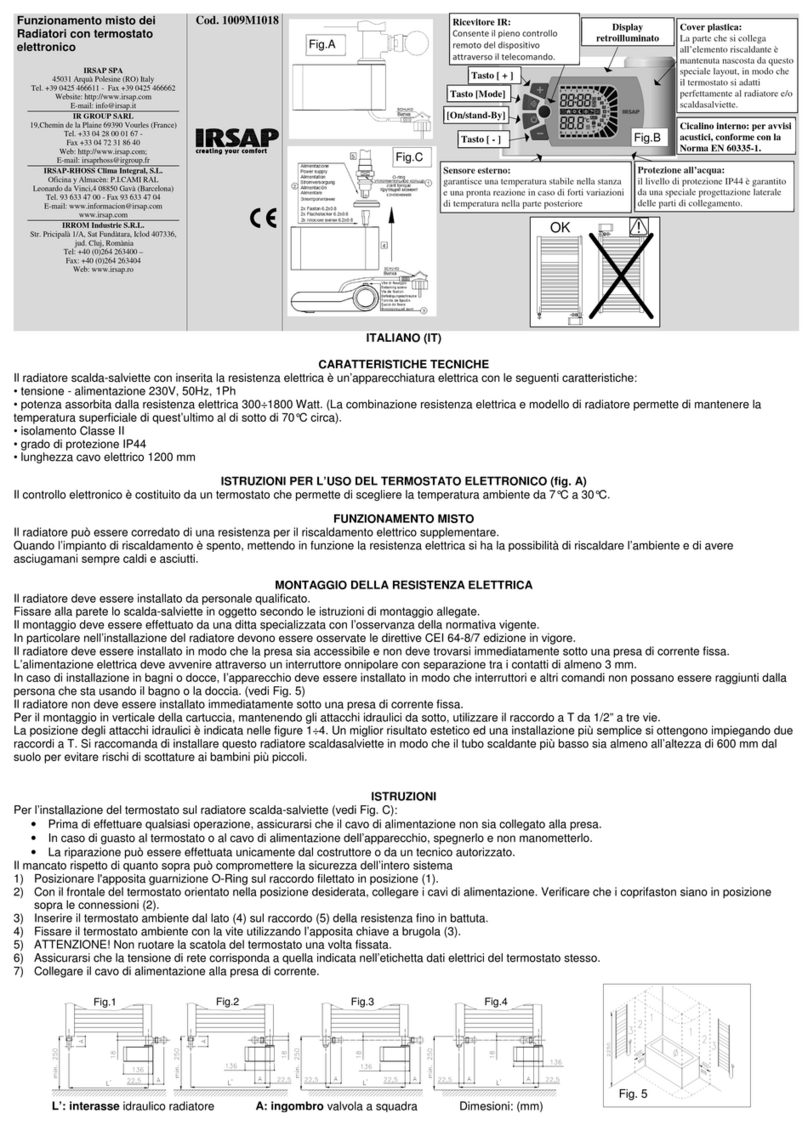 IRSAP NET 800 instructions
