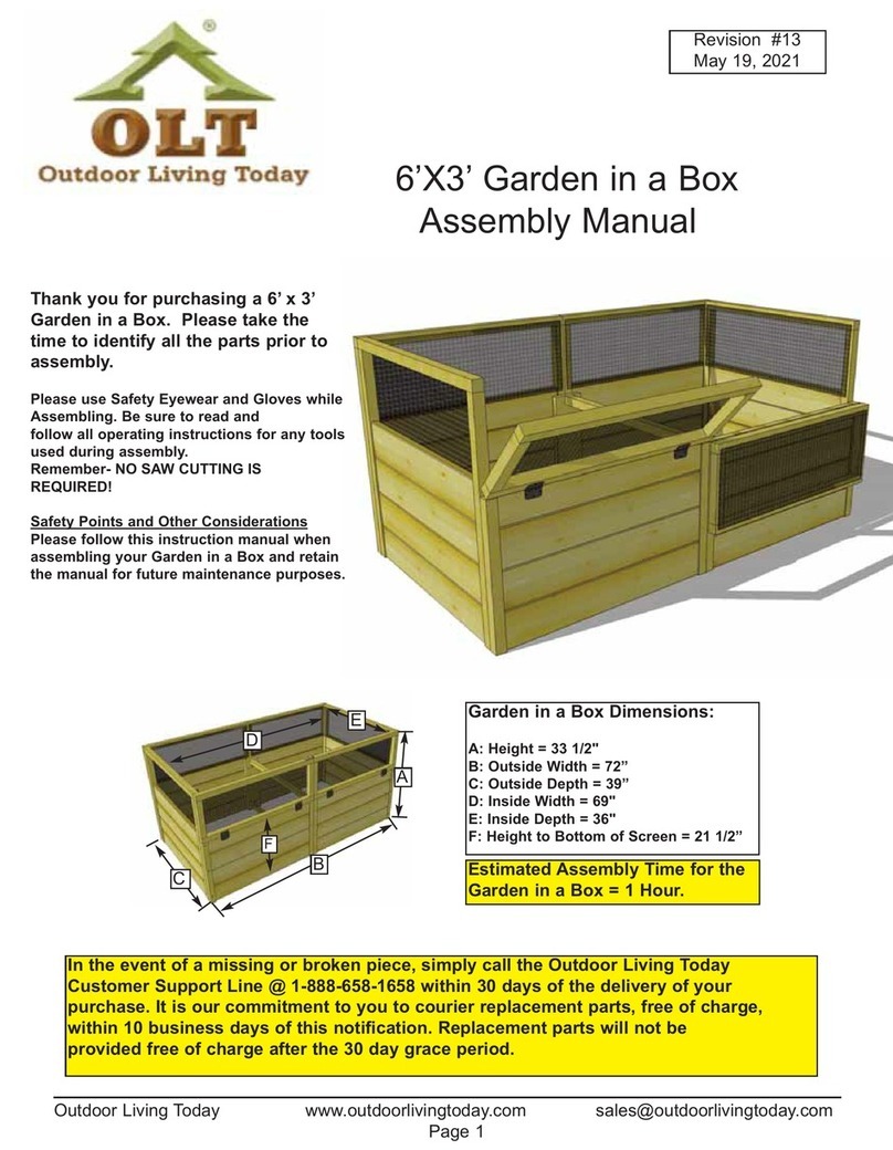 Outdoor living today Garden In A Box Assembly manual Outdoor living today Garden In A Box Assembly manual