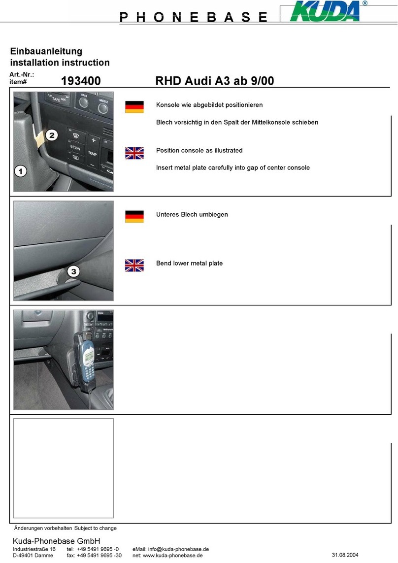 Kuda 193400 Installation instruction