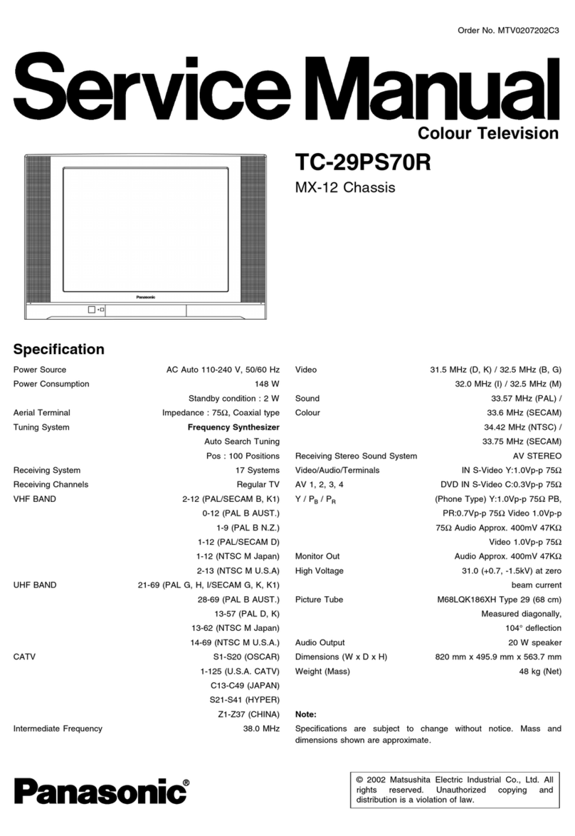 Panasonic TC-29PS70R User manual