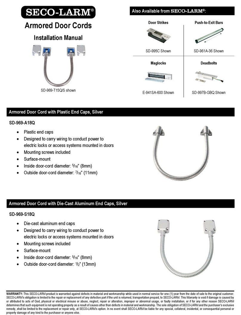 SECO-LARM SD-969-A18Q User manual