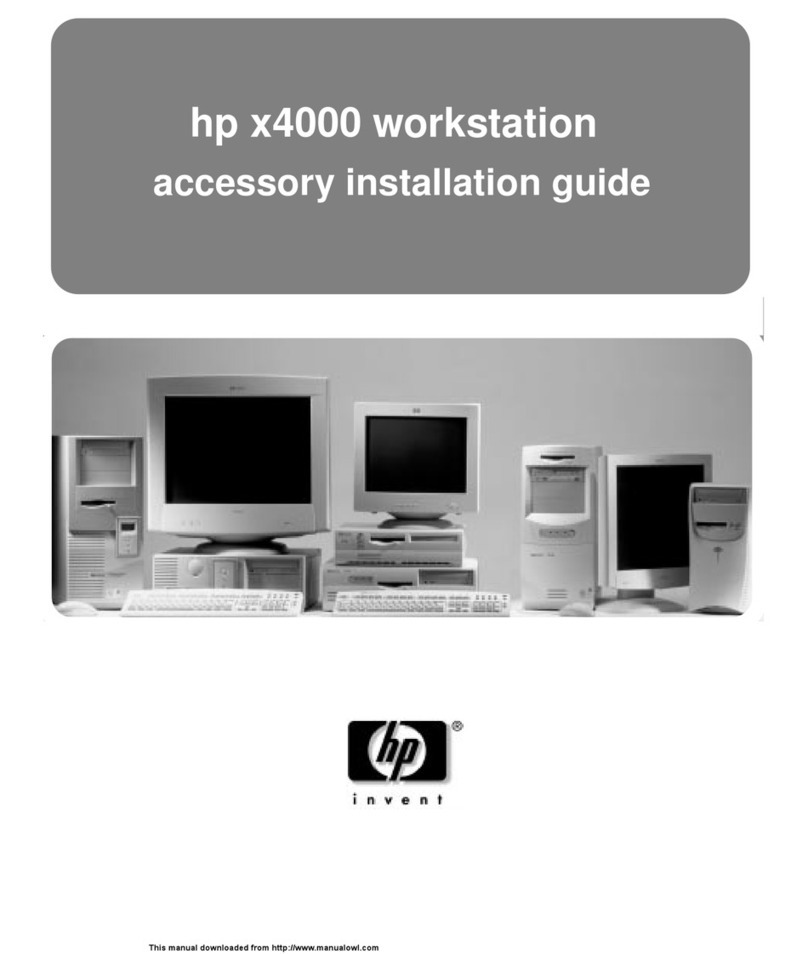 HP Workstation x4000 User manual