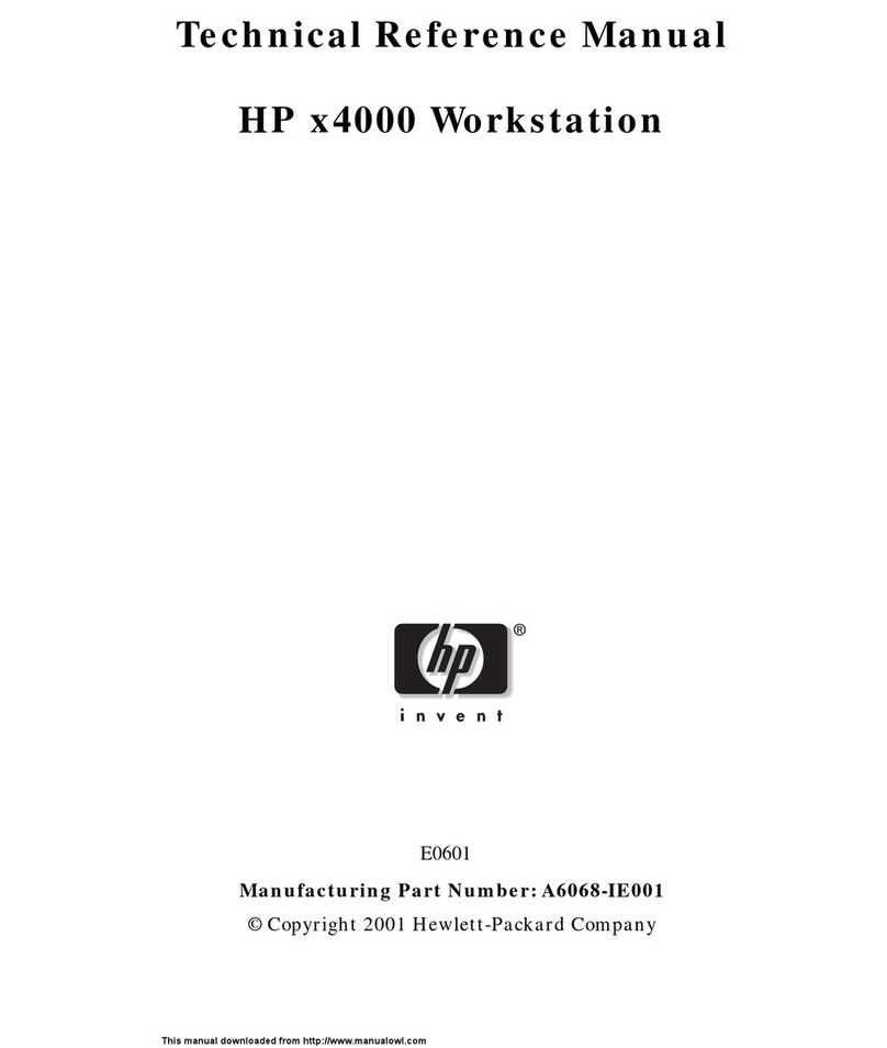 HP Workstation x4000 Product manual