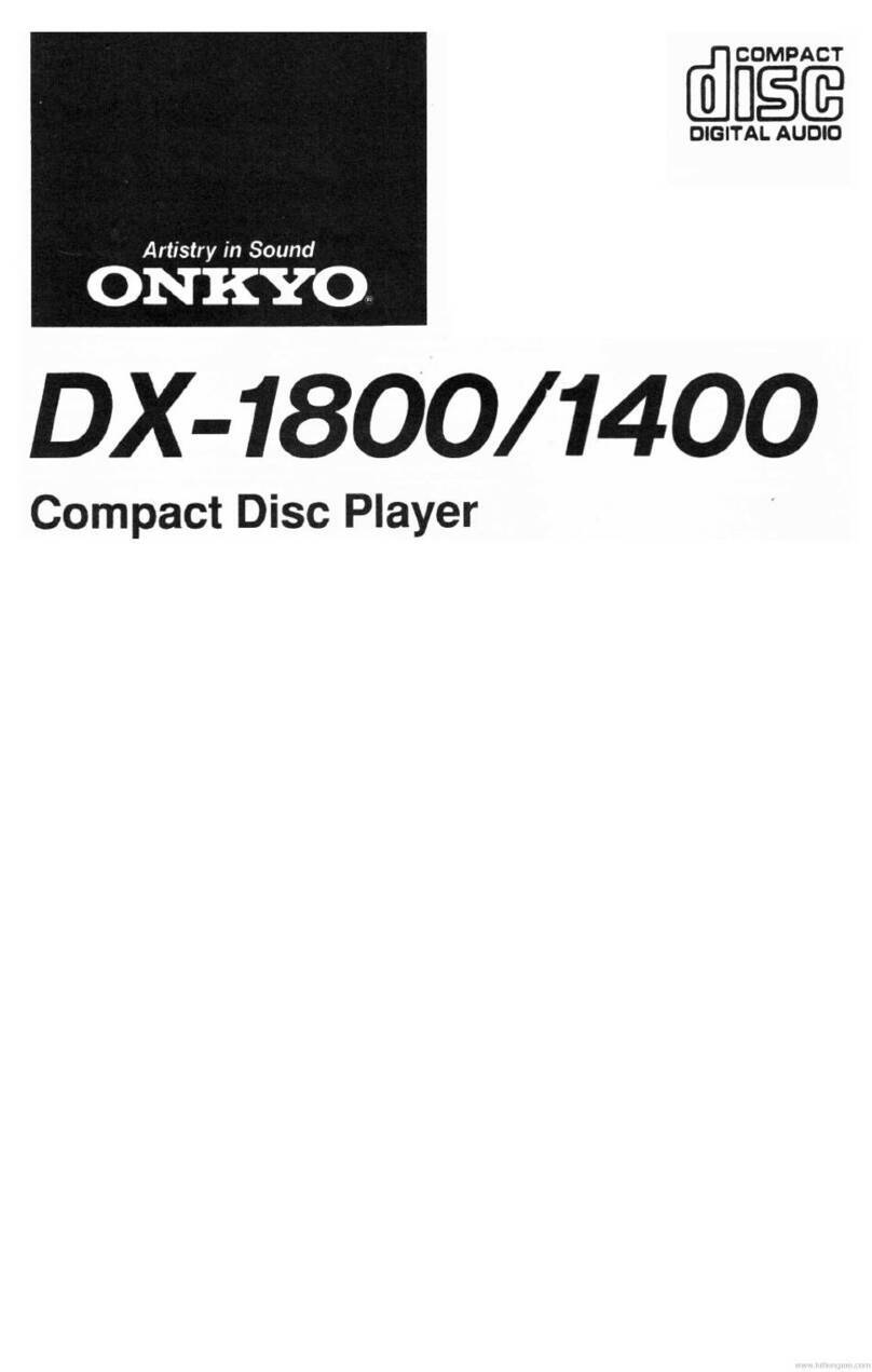 Onkyo DX-1800 User manual