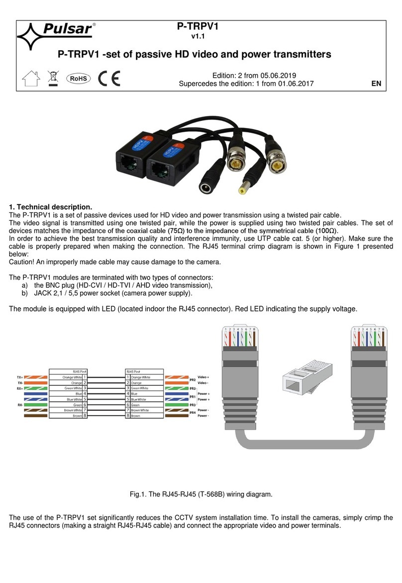 Pulsar P-TRPV1 User manual