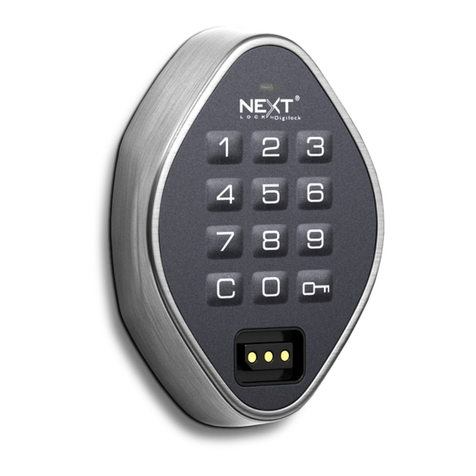 Digilock Next Lock Range Standard User manual