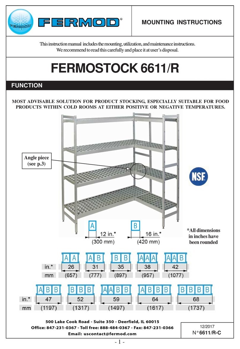 FERMOD FERMOSTOCK 6611/R Mounting instructions
