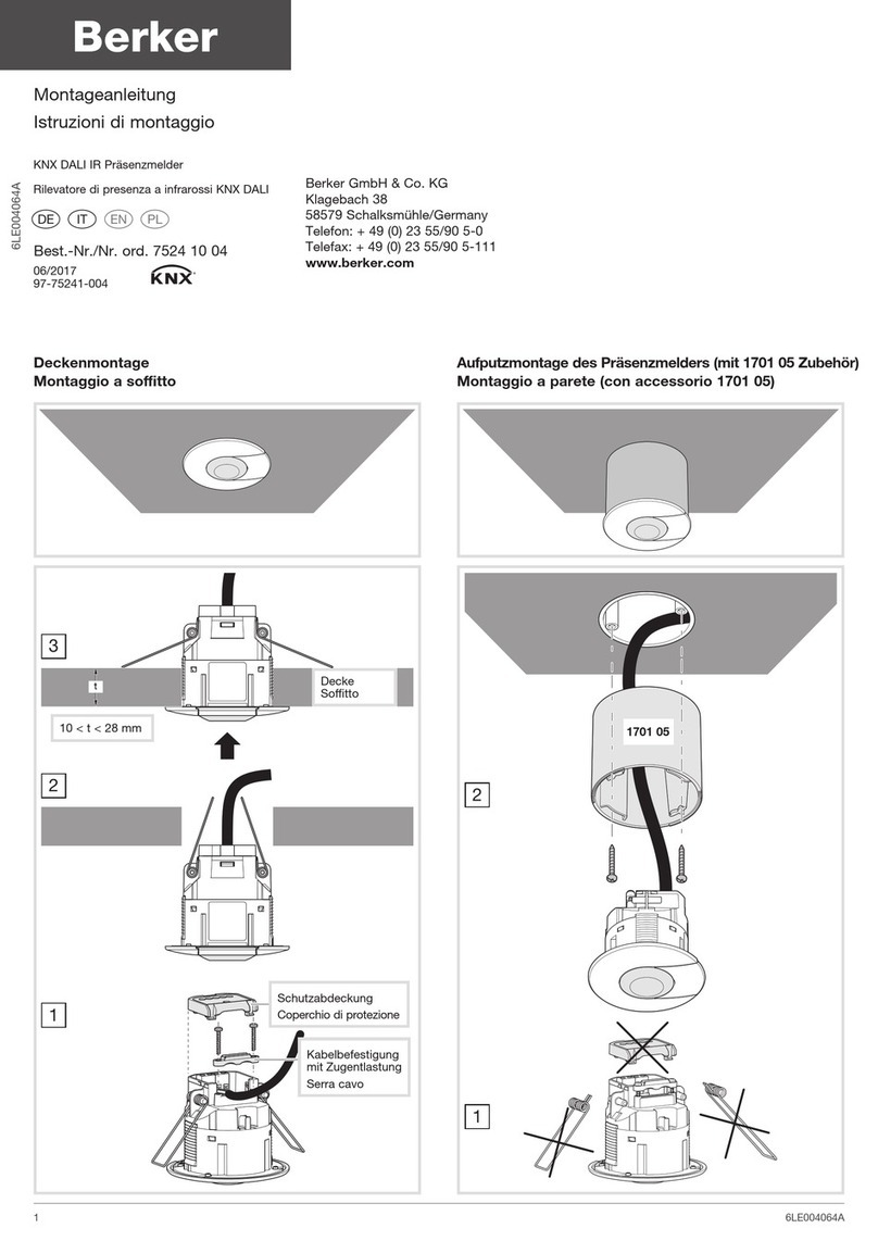 Berker 7524 10 04 User manual