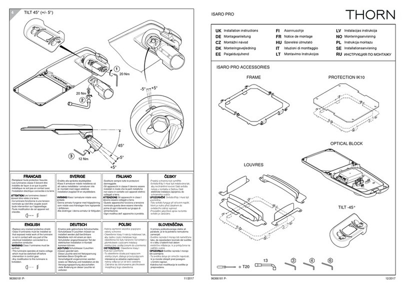 Thorn ISARO PRO User manual