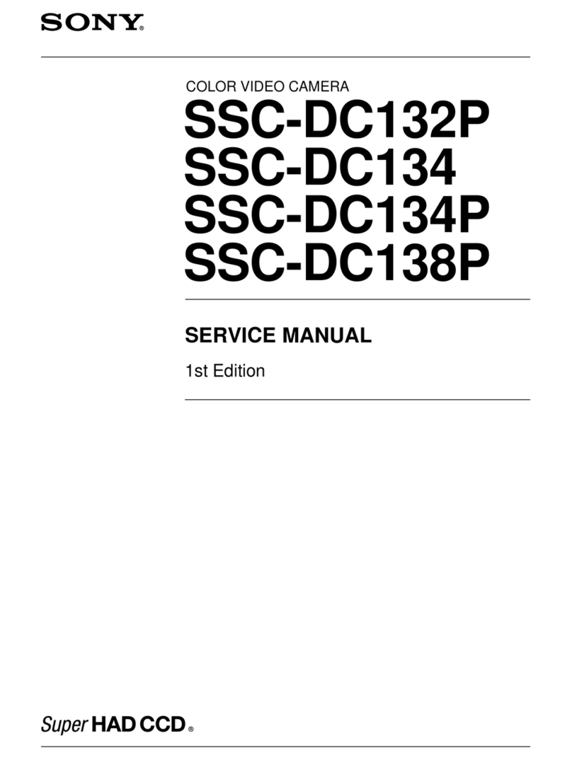 Sony Super HAD CCD SSC-DC132P User manual
