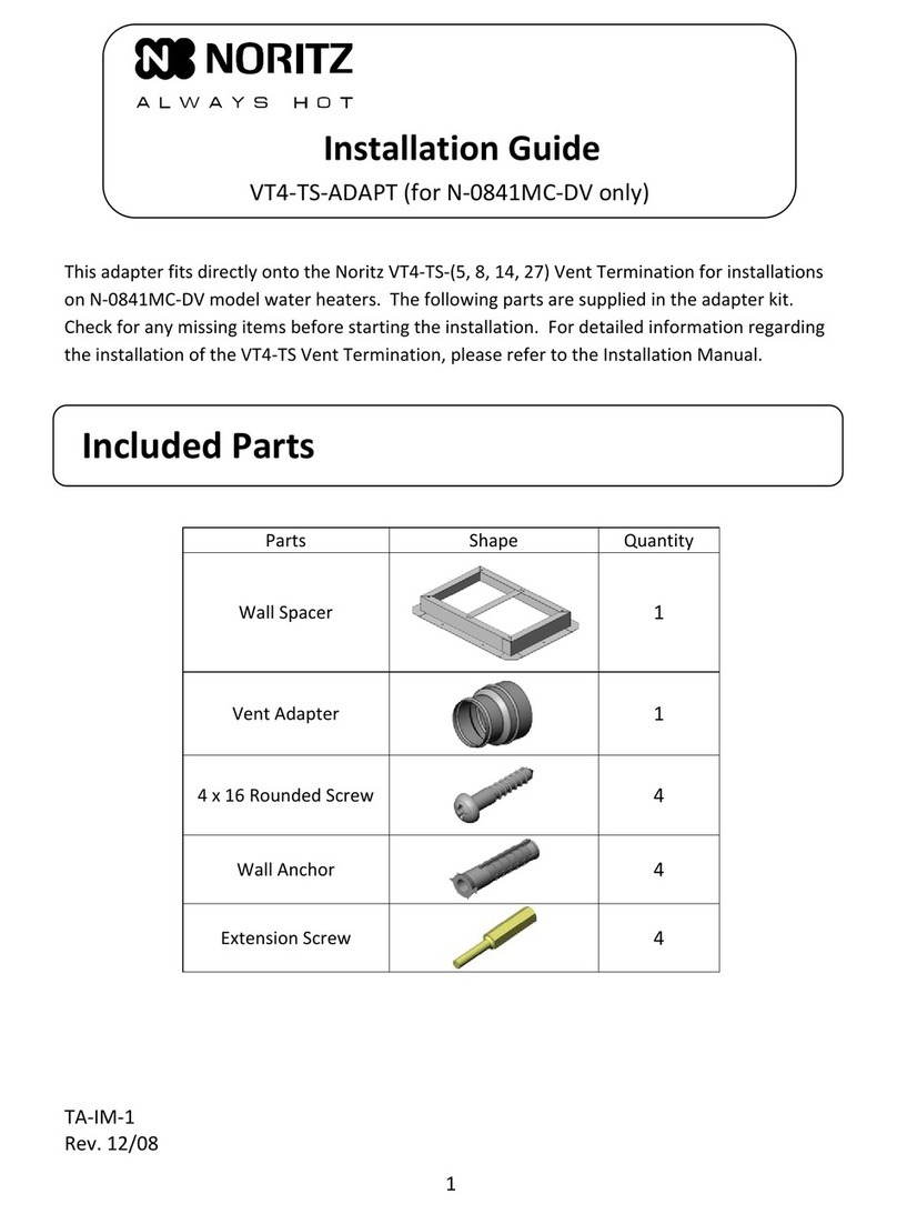 Noritz VT4-TS-ADAPT installation guide