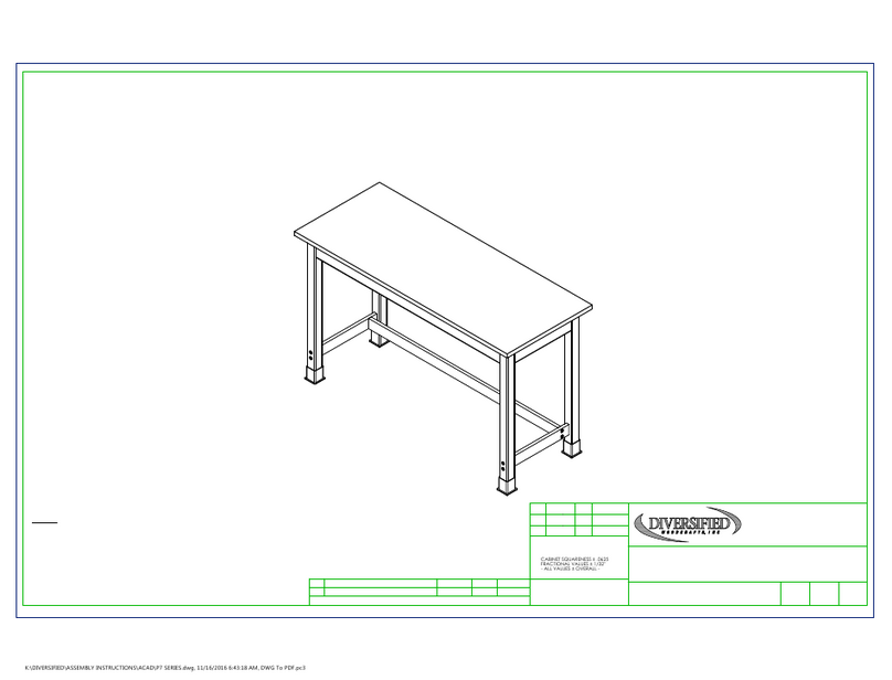 DIVERSIFIED WOODCRAFTS P7 Series Assembly instructions