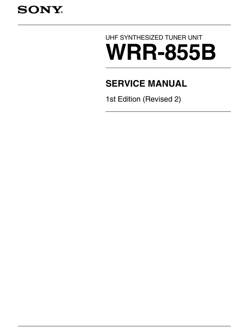 Sony WRR-855B User manual