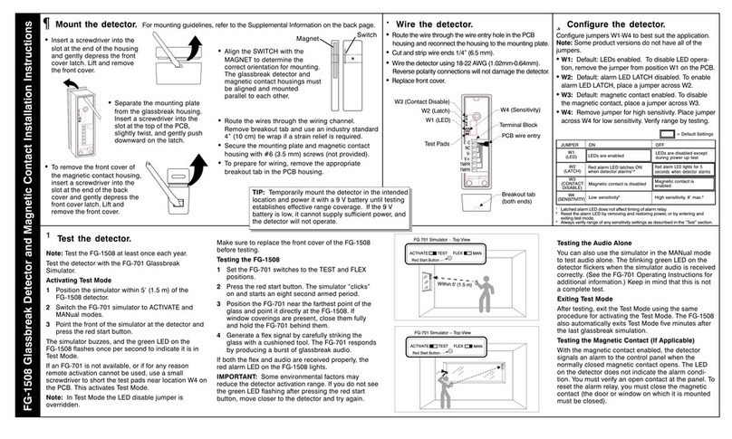 IntelliSense FG-1508 User manual