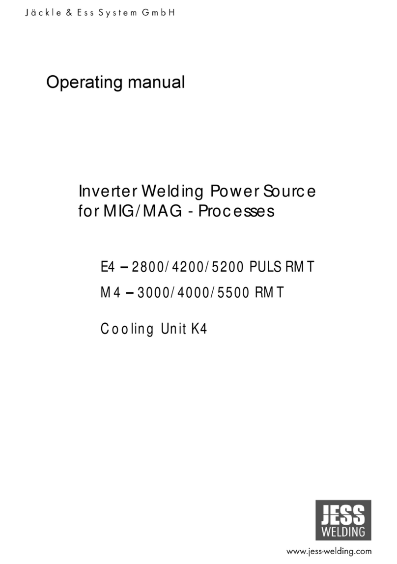 JESS WELDING E4-2800 PULS RMT operating manual