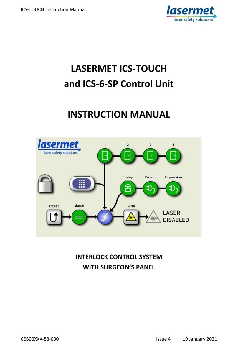 Lasermet ICS-TOUCH instruction manual