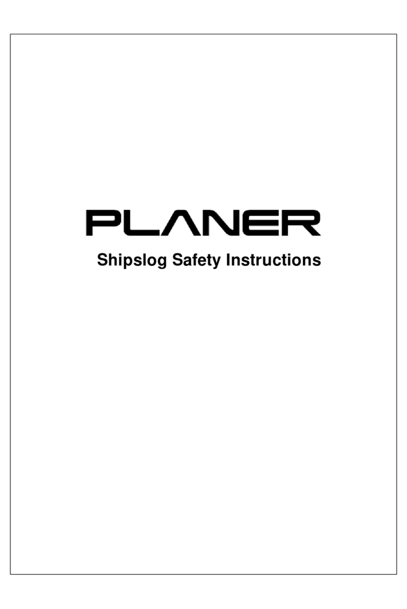 Planer Shipslog Safety instructions