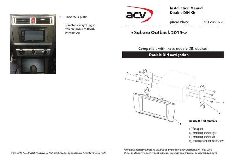 ACV 381296-07-1 installation manual