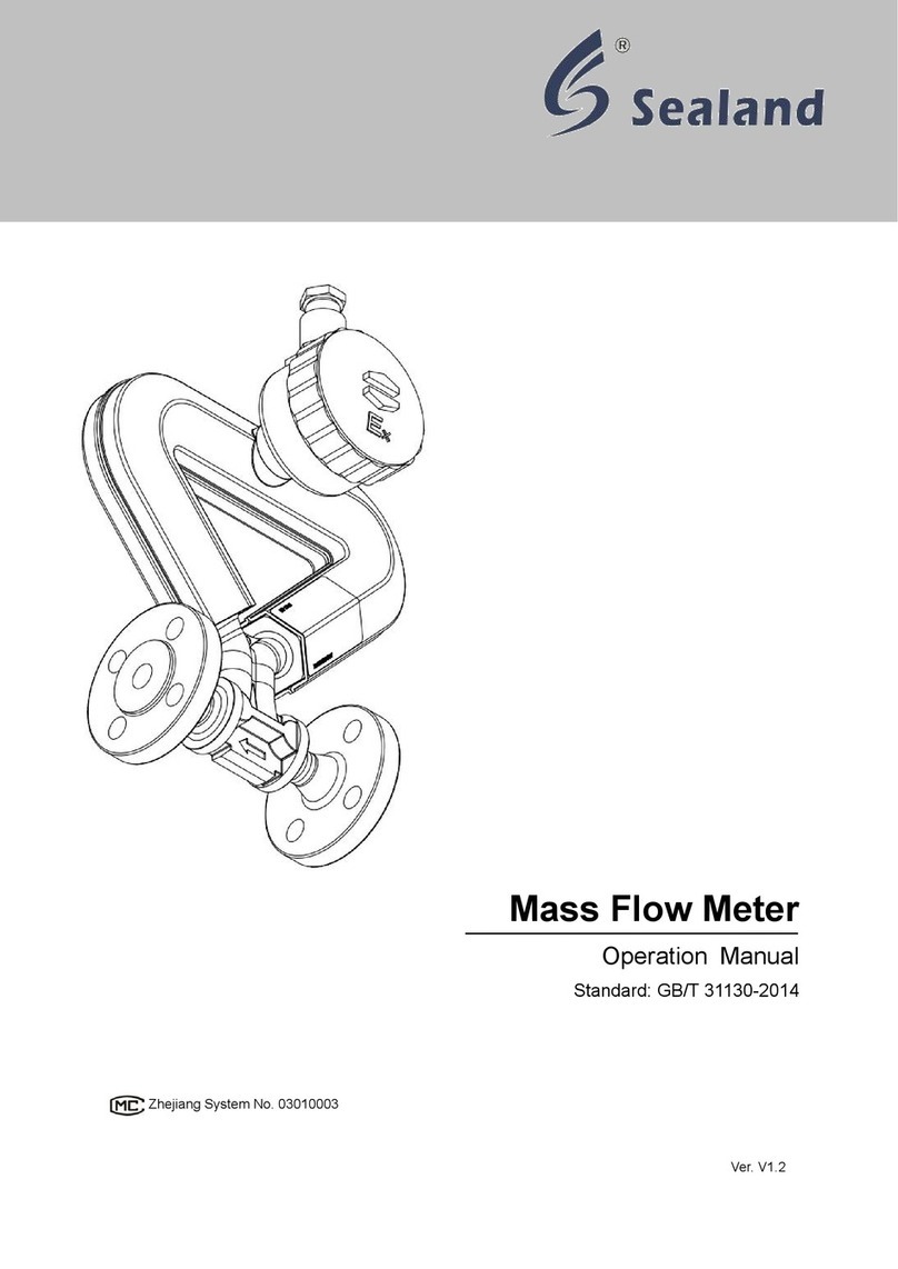 SeaLand Mass Flow Meter Operation manual