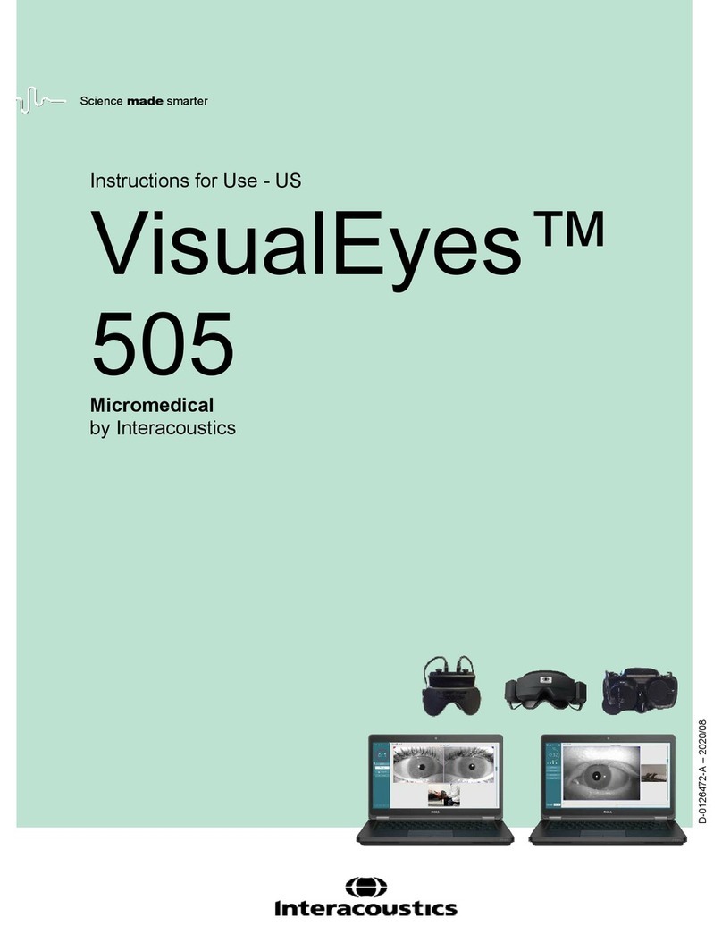Interacoustics VisualEyes 505 Instructions for use