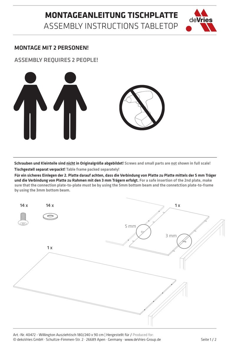 deVRIES TRENDY Willington 40472 User manual