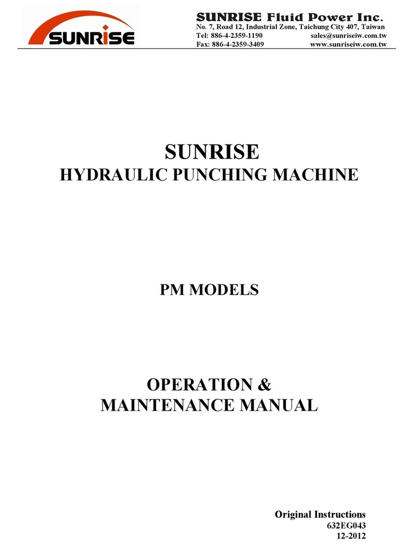 Sunrise PM Operation & maintenance manual