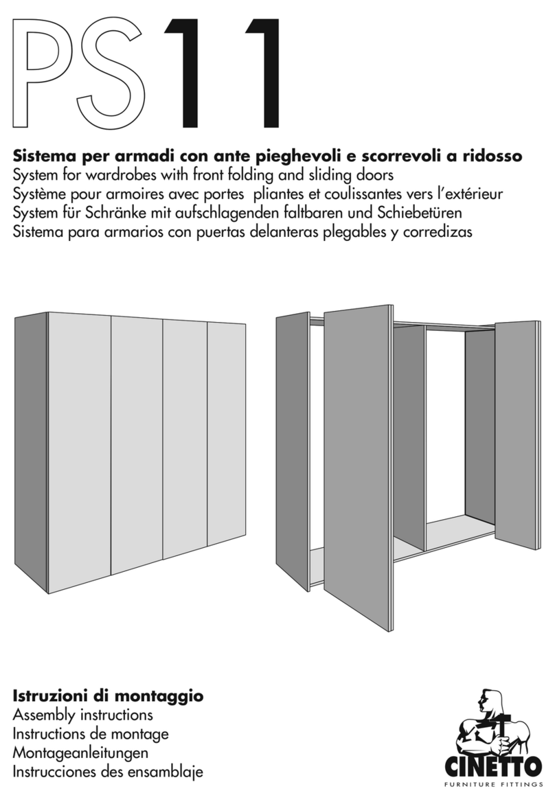 cinetto LIBRO MAXI PS11 Assembly instructions