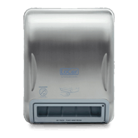 Solaris LoCor Recessed Electronic Dispenser User manual