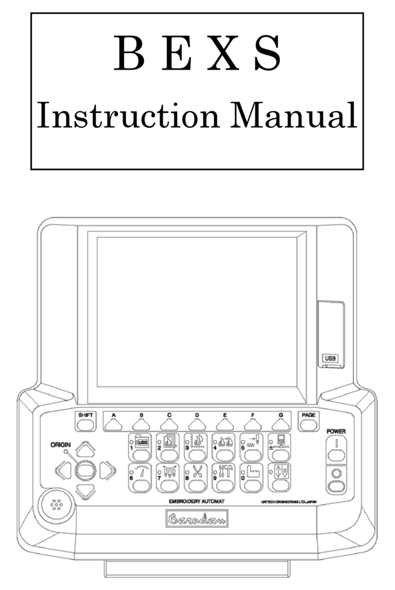 Barudan BEXS instruction manual