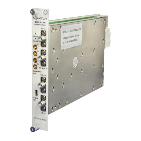 SIGNALCORE SC5312A Operating and programming manual