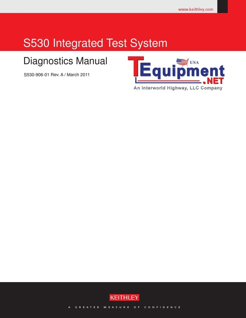 Keithley S530 User manual