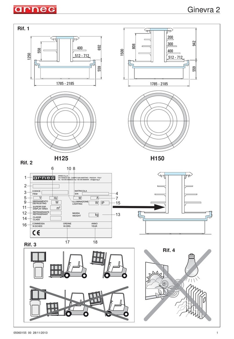 Arneg GINEVRA 2 105 H150 GI R452A Installation and use manual Arneg GINEVRA 2 105 H150 GI R452A Installation and use manual