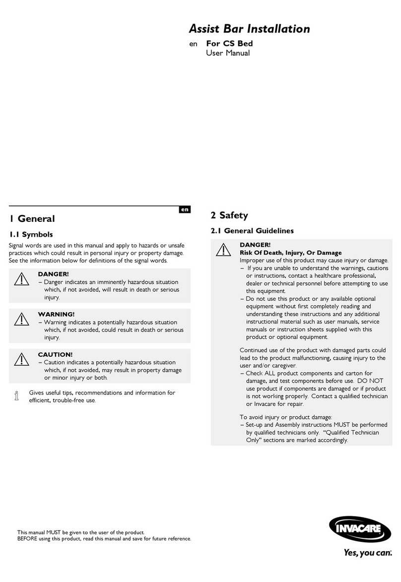 Invacare IHCSRLAS user manual