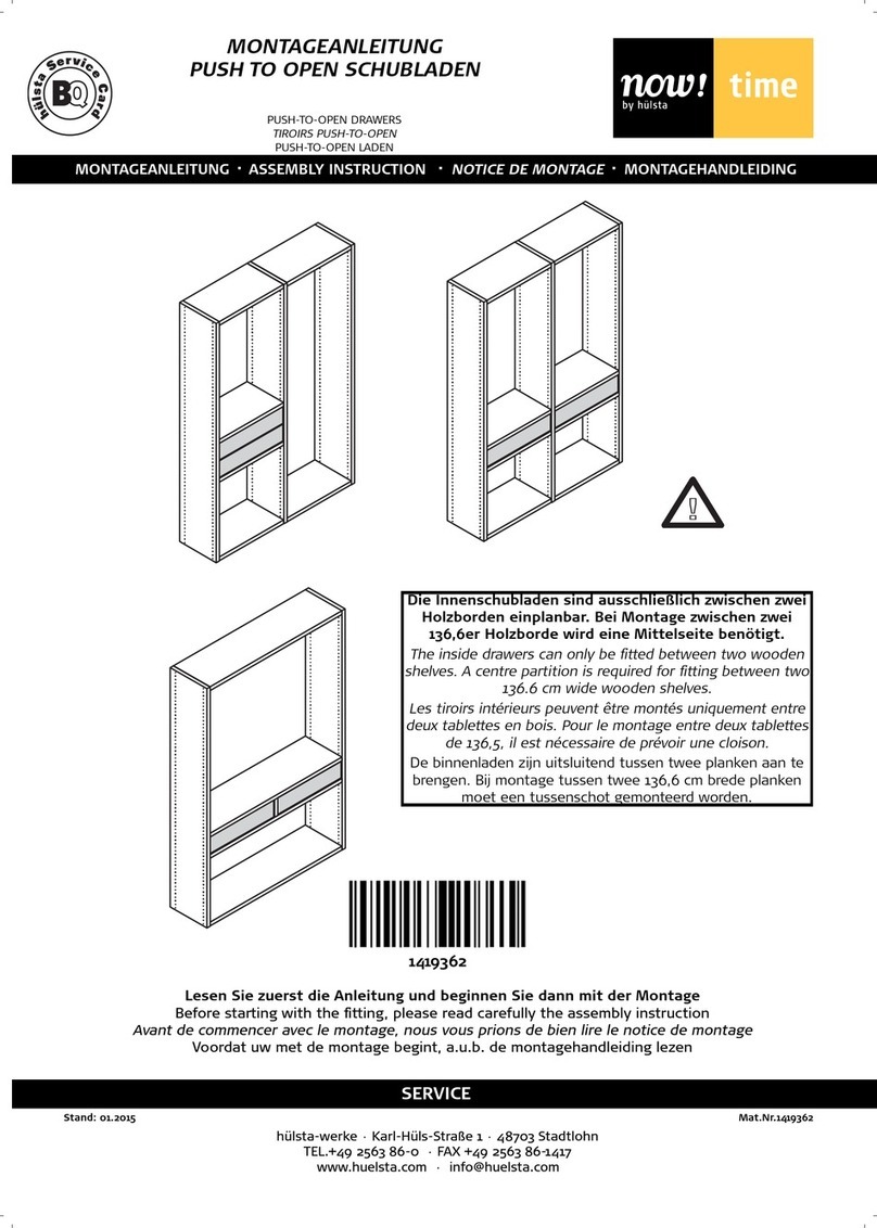 Hülsta now! time Push to Open Drawer User manual