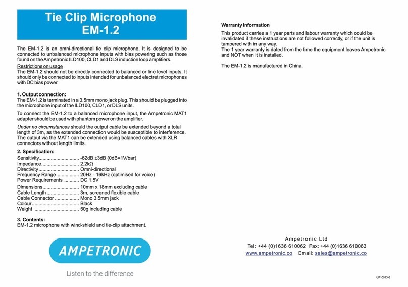 Ampetronic EM-1.2 User manual