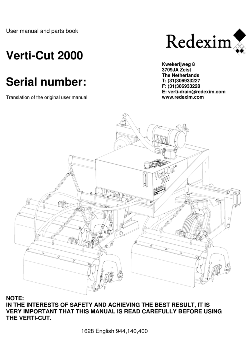 Redexim VERTI-CUT 2000 User manual