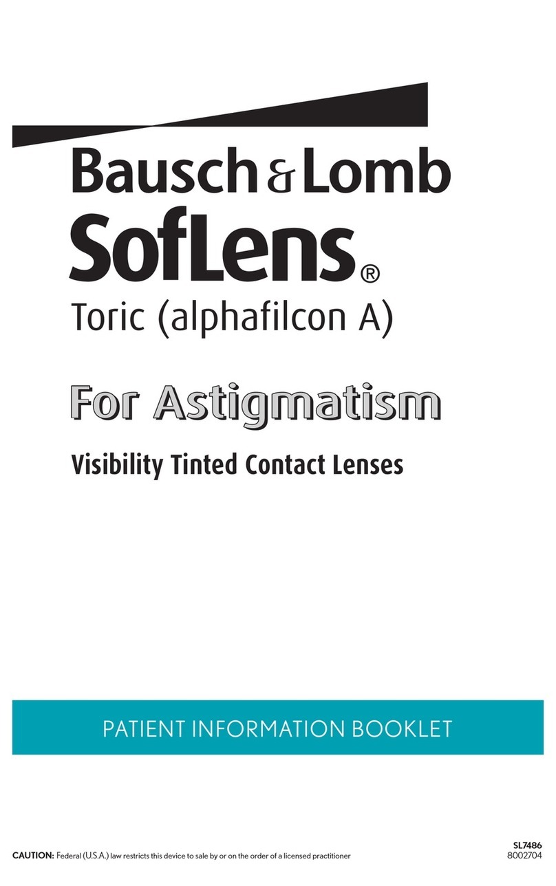 Bausch & Lomb SofLens Toric alphafilcon A User manual