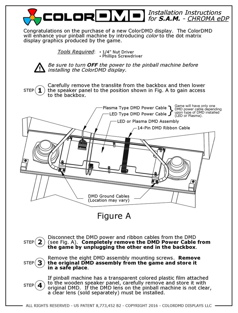 ColorDMD CHROMA eDP S.A.M. User manual