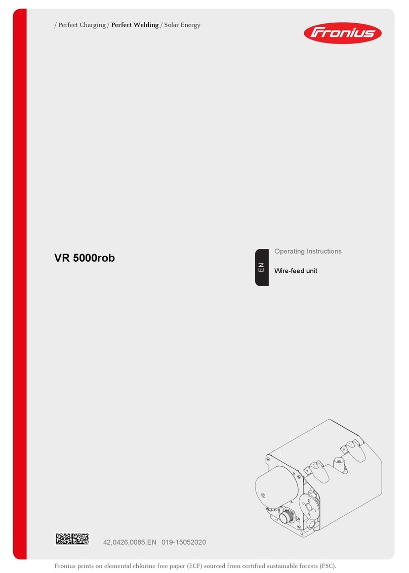 FRO­NIUS VR 5000rob User manual