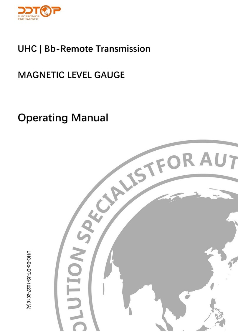 ddtop UHC Magnetic Level Gauge operating manual
