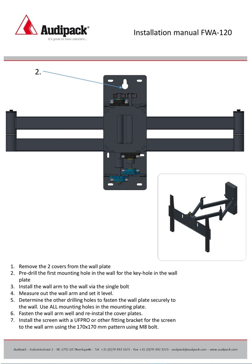 Audipack FWA-120 installation manual