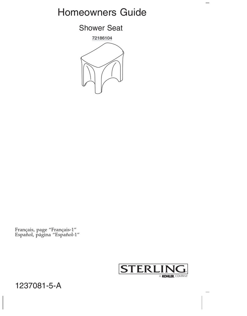 Kohler Sterling 72186104 Assembly instructions