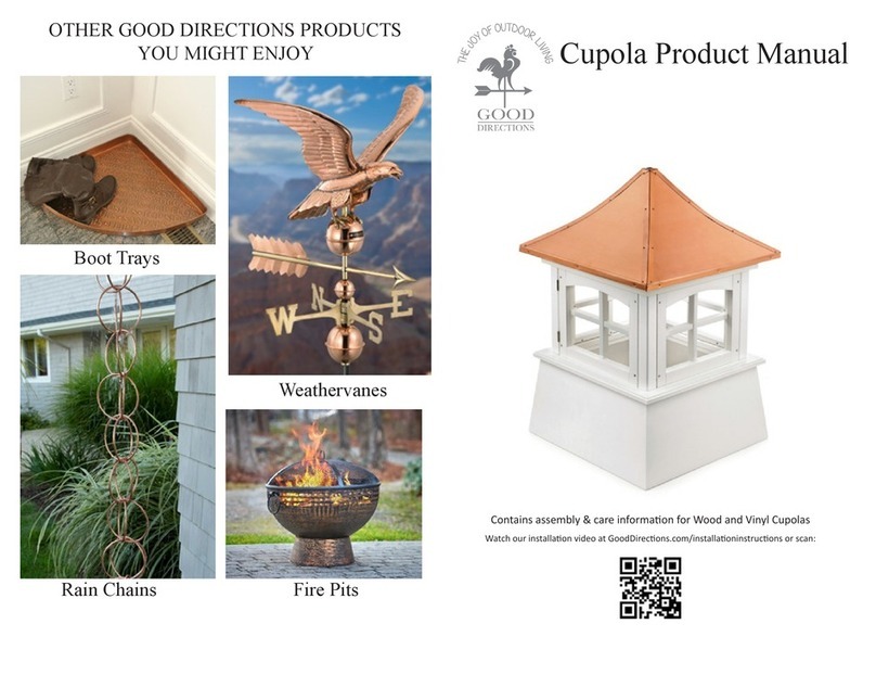 Good Directions Cupola product manual