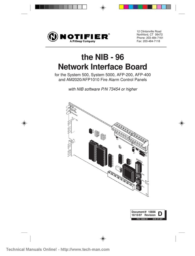 Pittway Notifier NIB-96 User manual