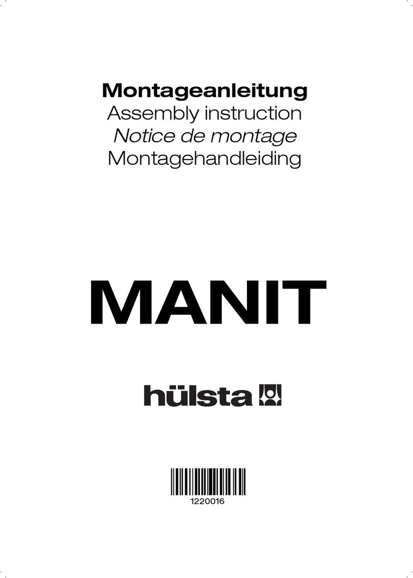 Hülsta MANIT WARDROBE User manual Hülsta MANIT WARDROBE User manual