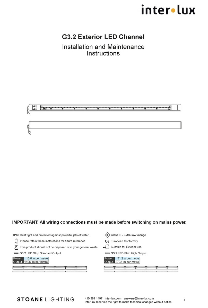 Stoane Lighting G3.2 Installation and maintenance instructions Stoane Lighting G3.2 Installation and maintenance instructions